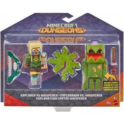 Minecraft Dungeons Explorer VS Whisperer figurer 2-pack