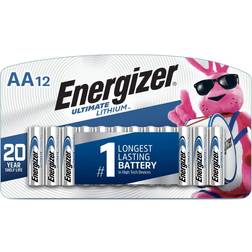 Energizer Ultimate Lithium AA Batteries 12-pack