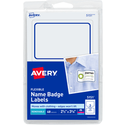 Avery Flexible Name Badge Labels, 2