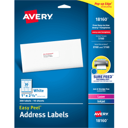 Avery White Mailing Labels 1 X