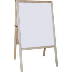 Marquee Easel (Natural Hardwood) White Dry Erase/Black Chalk