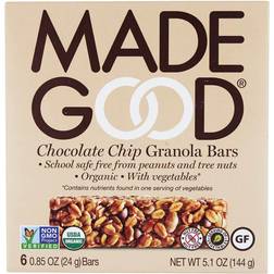 Made Good Organic Granola Bars Chocolate Chip 6 Bars