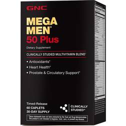 GNC Mega Men 50 Plus Multivitamin 60 Caplets