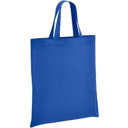Brand Lab Cotton Short Handle Shopper Bag (One Size) (Royal Blue)