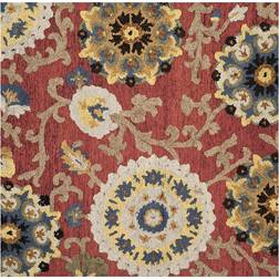 Safavieh Blossom Gold, Black, Multicolor, Red, Blue 72x72"