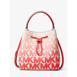 Michael Kors Suri Medium Graphic Logo Print Faux Leather Crossbody Bag