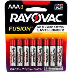 Rayovac Fusion Advanced AAA Alkaline Battery Compatible 8-pack