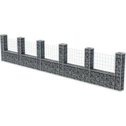 vidaXL U-Shape Gabion Basket 224.4x39.4"