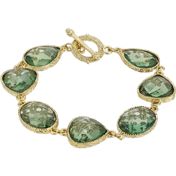 1928 Jewelry Link Bracelet - Gold/Green