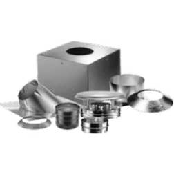 DuraVent DuraPlus 6 in. Triple Wall Pipe Through-the-Roof Stove Chimney Kit, 6DP-KTUP
