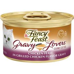 Purina Feast Gravy Lovers Gourmet Wet Cat Food Chicken Feast In Grilled Chicken
