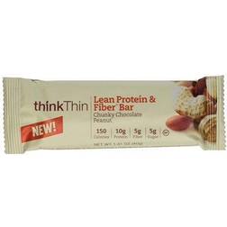 thinkThin Protein Bars, Chunky Chocolate Peanut, 1.41 oz, 10/Pack