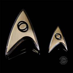 Quantum Mechanix Star Trek: Discovery Science Badge and Pin Set Black/Beige One-Size
