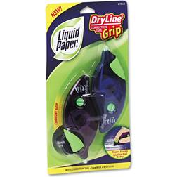 Mate Liquid Paper Dryline Grip Correction Tape, 1/5" X 335", Blue/purple