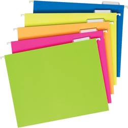 Pendaflex Glow 5-Tab Hanging File Folders, Letter