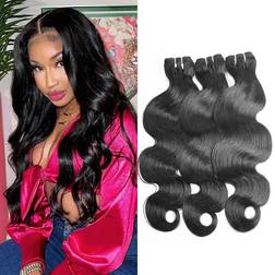 Glowig 10A Brazilian Hair Body Wave Bundles 3-pack