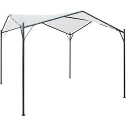 vidaXL Gazebo 9.8'x9.8'x8.5' White 0.6 oz/ft²