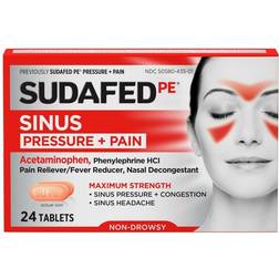 Sudafed PE Sinus Pressure Pain Max Strength Non-Drowsy Caplets