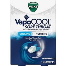 Vicks Vapocool 16-Count Sore Throat Relief Lozenges In Winterfrost Ct
