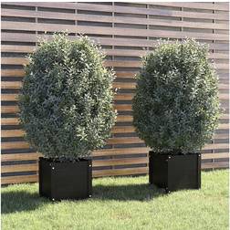 vidaXL Garden Planters 2 Pinewood 40x40x40cm