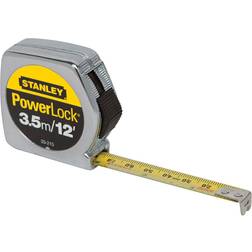 Stanley PowerLock 3.5m/12 ft. in. Tape Measure Metric/English Measurement Tape