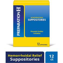 Preparation H Hemorrhoid Symptom Treatment Suppositories