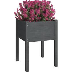 vidaXL Garden Planters 2 Pinewood 50x50x50cm