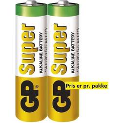 GP Batteries Super Alkaline AA batteri, 15A/LR6, 2-pak