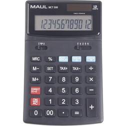 Maul MCT 500 Desk calculator Black Display (digits) 12 battery-powered, solar-powered