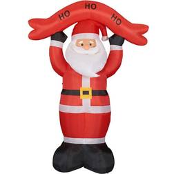 Fraser Hill Farm Santa Claus with HO HO HO Sign Figurine 120"