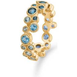 Mads Z Luxury Rainbow Ring - Gold/Sapphire/Topaz