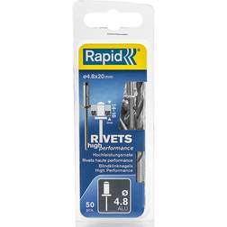 Rapid High Performance Rivets 4.8 20mm Blister of 50