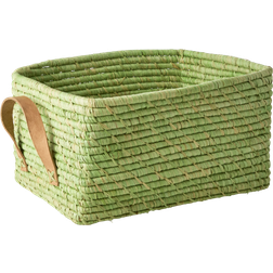 Rice Raffia Rectangular Basket