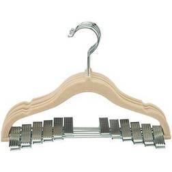 Simplify Velvet Hangers, Ivory, 6 Pack