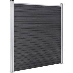 vidaXL Garden Fence WPC 699x186cm Patio Barrier Screen