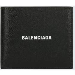 Balenciaga Logo Square Wallet - Black