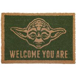 Pyramid Star Wars Welcome You are Yoda Doormat Braun, Grün 40x60cm