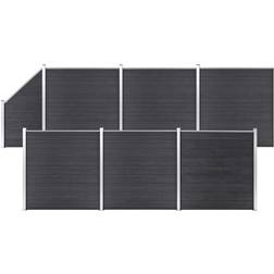 vidaXL WPC Fence Set 6 Square