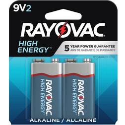Rayovac Energizer MAX 9V Alkaline Batteries, 2-Pack