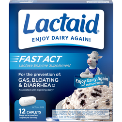 Lactaid Fast Act Lactose Intolerance Caplets, 12 1- CT.