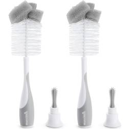 Munchkin Sponge Bottle Brush, 2 Pack, Grey