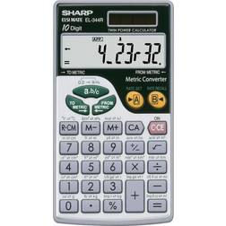 Sharp EL344RB Metric Conversion Wallet Calculator 10-Digit LCD