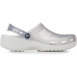 Crocs Classic Translucent Glitter Clog - White
