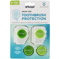Dr. Tung's s Snap-On Toothbrush Protection + 4 Anti-Bacterial Refill Discs 2