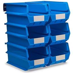 LocBin 3-240BWS Wall Storage Large Bins, Blue Blue