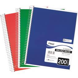 Maxell Mead Spiral 5-Subject Notebook, 8.5"