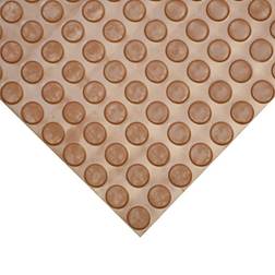 Goodyear Coin-Pattern Rubber Flooring 3.5mm x 36" x 10ft Brown