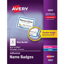 Avery Flexible Adhesive Name Badge Labels, 2 3/8, BE, 400/BX