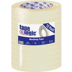 Logicï¿½ 2600 Masking Tape, 3" Core, Natural, Pack