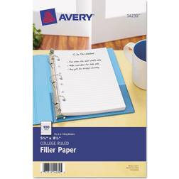 Avery Mini Binder Filler Paper 5-1/2 Punch